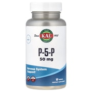 KAL P-5-P Activated Vitamin B6 | Healthy Red Blood Cell Synthesis & Nerve Function Support | Enteric Coated | 50 Tablets