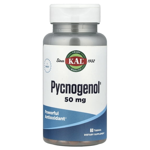 KAL Pycnogenol, 50 mg, 60 Tablets