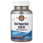 KAL Red Yeast Rice, CoQ-10, 1,200 mg/ 60 mg, 30 Tablets