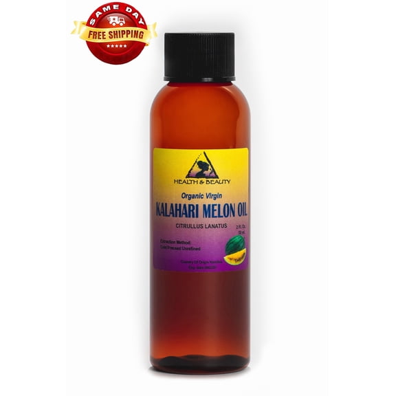 Kalahari Melon Seed Oil Unrefined Organic Virgin Raw Cold Pressed Pure Health & Beauty 2 oz