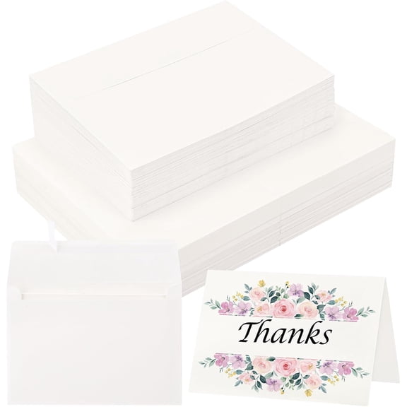 KALAKALA 30 Sets Blank Watercolor Cards with Envelopes, 140lb/300GSM Cotton Watercolor Paper Cards, 4 x 6 in Foldable Watercolor Postcards with Envelopes for Greeting Cards Birthday