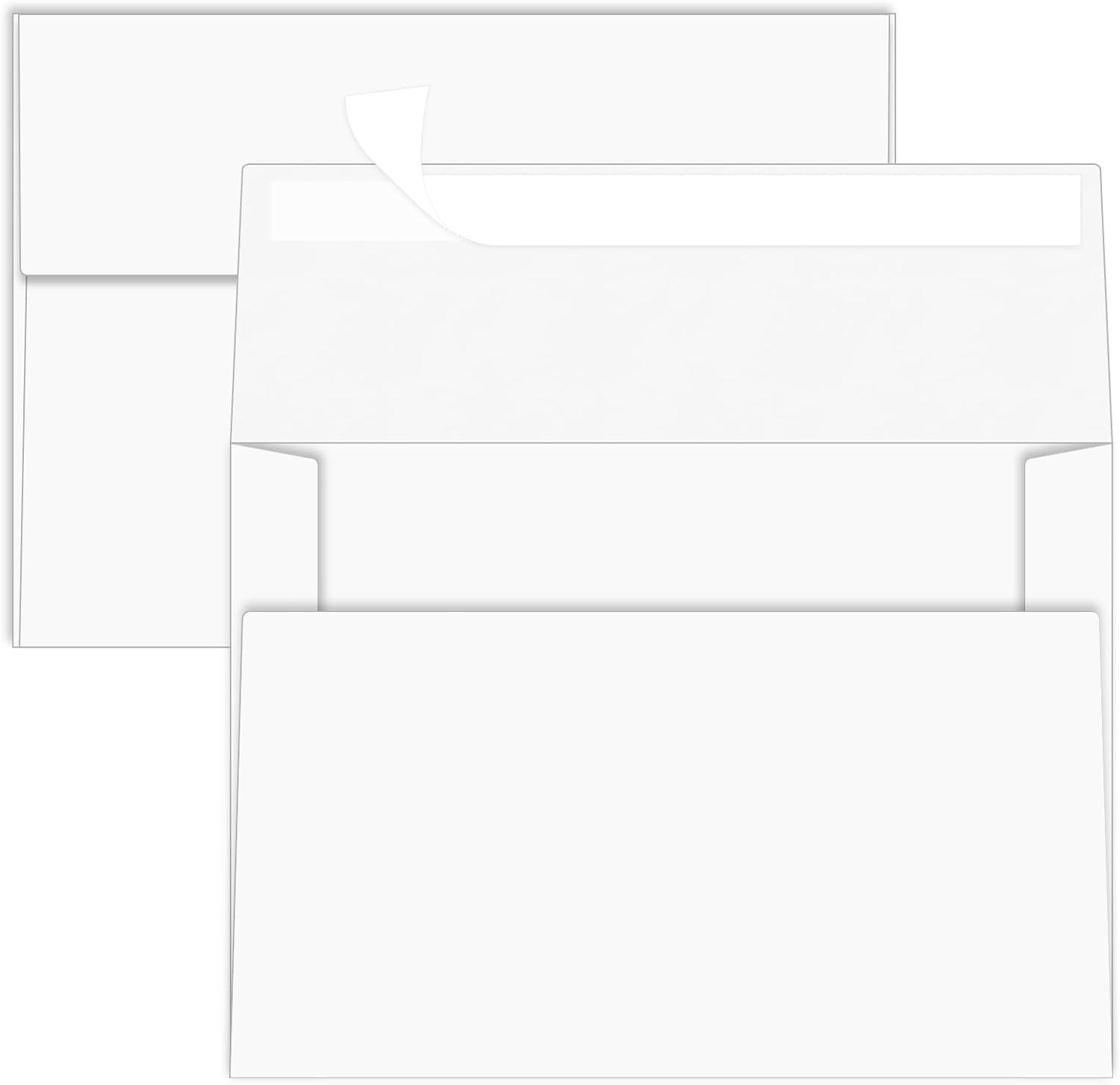 KALAKALA 50 Packs White A7 Envelopes, 5x7 Envelopes for Invitations ...