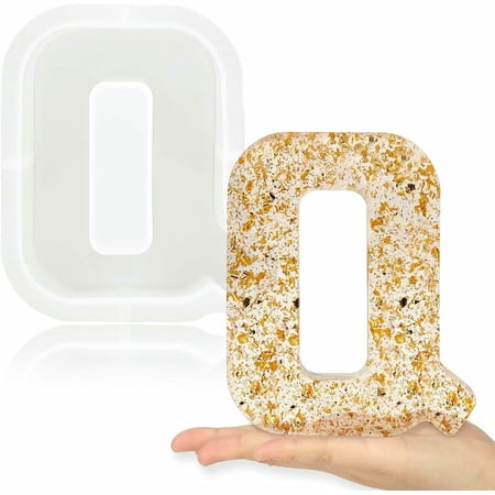 KALAKALA 7 Inch Large Letter Molds for Resin, 3D M Capital Alphabet Epoxy Resin Mold, A to Z Thick Resin Letter Molds for Making Letters, Word Sign Art, DIY Crafts, Making Cake, Party Home Decor