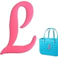 thumbnail image 1 of KALAKALA Bag Charms for Bogg Bag Accessories, Customizable Alphabet Letters for Bog Bag Original Models Rubber Beach Tote-(Pink/White/Black) Letters, 1 of 5