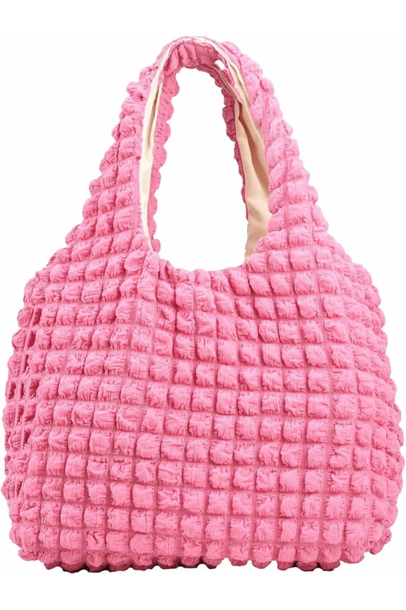 Bubble Large Shoulder Bags for Women Puff Tote Handbag and Purse Cloud Casual Shopping Travel Bag Lightweight