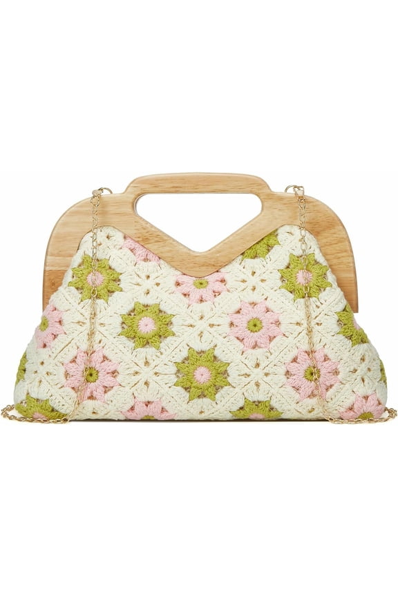 Crochet Summer Beach Bag Women Macrame Crossbody Purse Underarm Shoulder Bags Hobo Handbag Evening Clutch Purses 2026