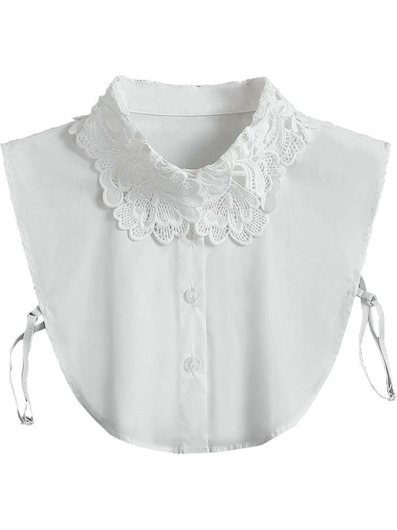 Fake Collar Detachable Blouse Dickey Collar Half Shirts Faux False Collar for Women & Girls Favors