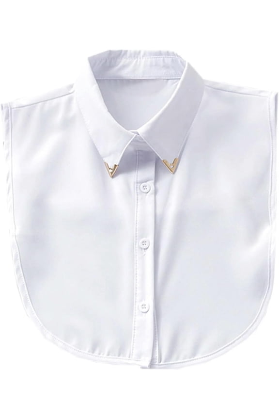 Half Shirts Layering for Women,Detachable Dickey Collar Blouse Half Shirts False Collar