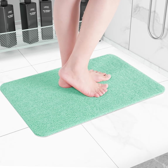 KALAKALA Non Slip Bathtub Mat, Foot Scrubber Anti Slip Fast Drying Shower Mat for Tub, Floor,Bathroom, Home, Kitchen, Hotel, Beige, 24x16 Inches