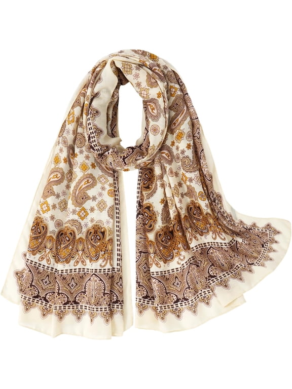 Rave Scarf for Women Lightweight Paisley Shawl Wraps for Women Fashion Boho Head Scarf Neck Scarfs