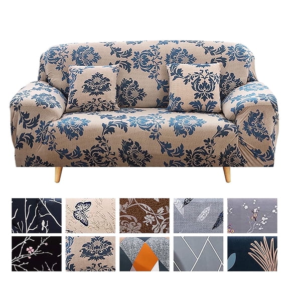 KALAKALA Sofa Cover Fit Stretch Slipcover Elastic Fabric Printed Pattern Chair Loveseat Couch Settee Non Slip Sofa Covers Furniture Cover Protector Washable