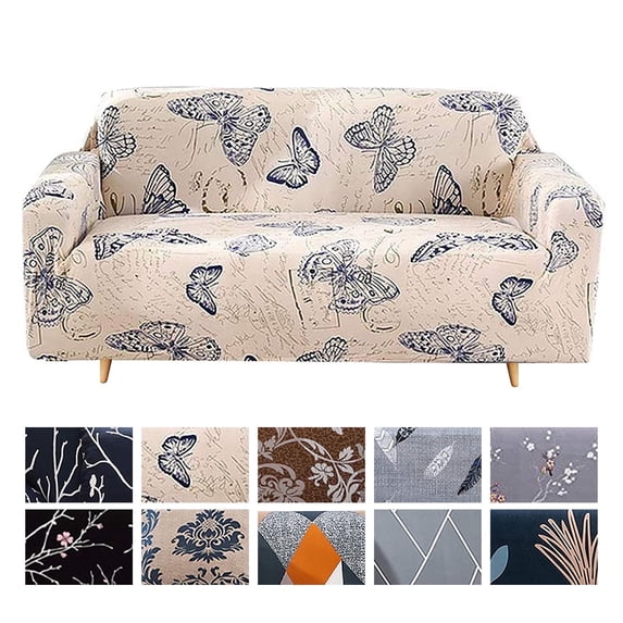 KALAKALA Sofa Cover Fit Stretch Slipcover Elastic Fabric Printed Pattern Chair Loveseat Couch Settee Non Slip Sofa Covers Furniture Cover Protector Washable