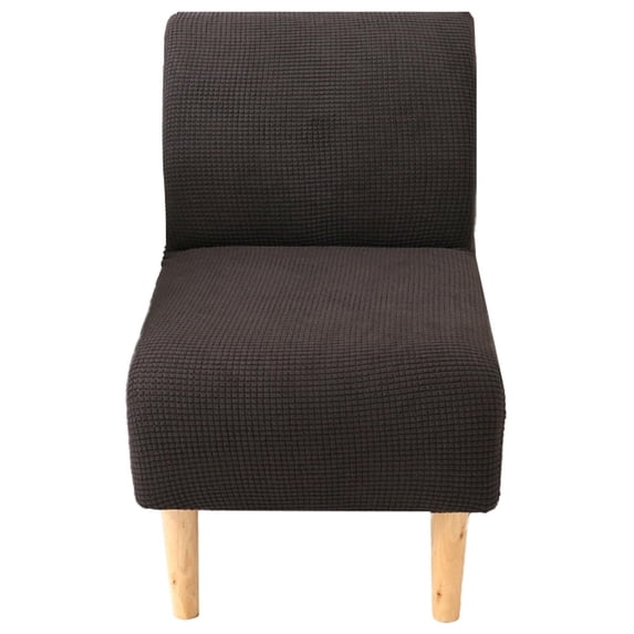 KALAKALA Stretch Armless Accent Chair Cover, Soft Armless Chair Slipcover Spandex Washable Armless Slipper Chair Slipcover with Elastic Bottom for Living Room