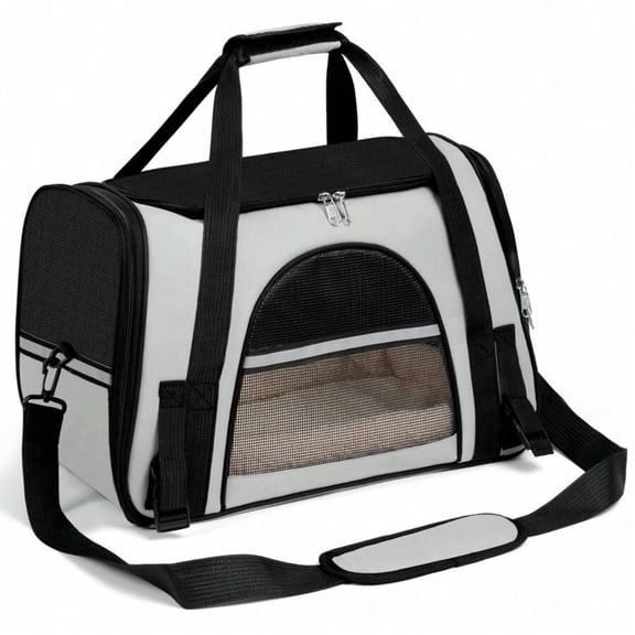 KALAKALA TSA Airline Approved Soft Sided Pet Carrier - Collapsible Waterproof Carrier for Small/Medium Cats, Dogs & Puppies Up to 20lbs