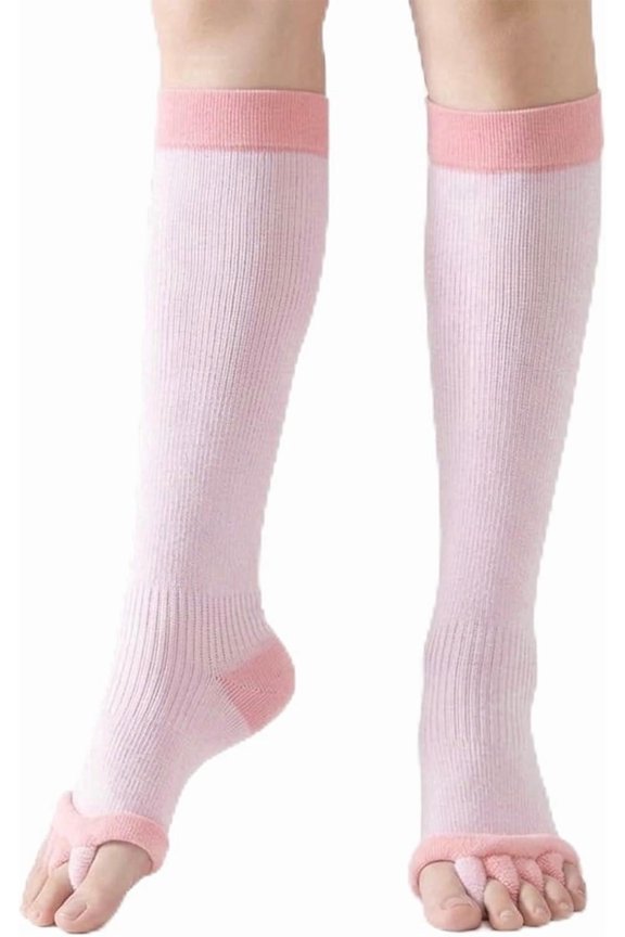 Toe Separator Socks for Foot Alignment & Pain Relief 5-Toe Yoga Socks Relieve Bunion, Plantar Fasciitis