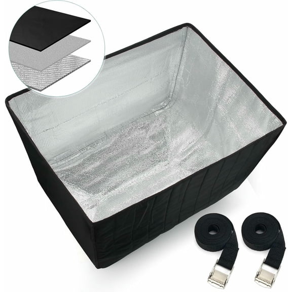 KALAKALA Winter Window Air Conditioner Cover Waterproof for Outside Unit, Freeze Protection Cover for Outdoor Window AC Insulation with 3 Layers, Dust-Proof Waterproof AC Unit Defender