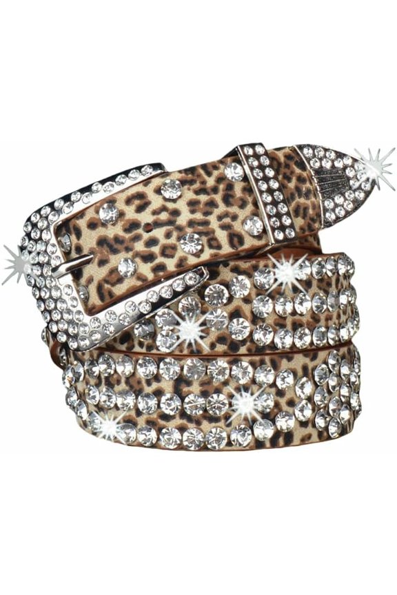 Women's Y2K Rhinestone Rivet Belt - Hip Hop Punk Street Dance Fashion
