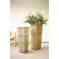 thumbnail image 1 of KALALOU A6293 Set of Two Tall Tapered Seagrass Planter, 1 of 1