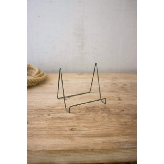KALALOU CQ7188 WIRE EASEL WITH RAW METAL FINISH - SMALL