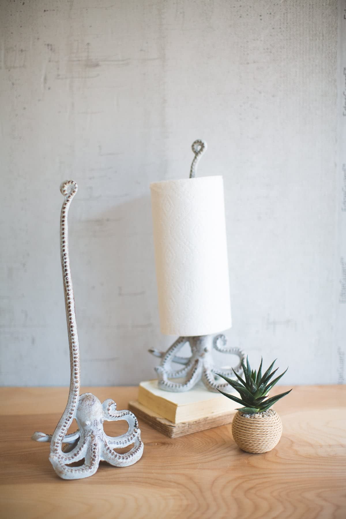 KALALOU Off-White Octopus Paper Towel Holder