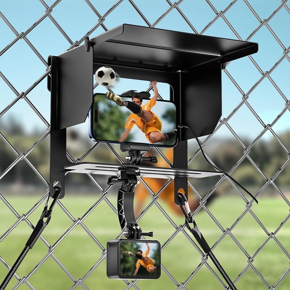 KALCINTY Game Changer Mounting Kit, Cell Phone Fence Mount with Shade, Gamechanger Streaming Kit for iPhone, GoPro, Mevo Start and Action Cameras Recording Baseball Tennis Game