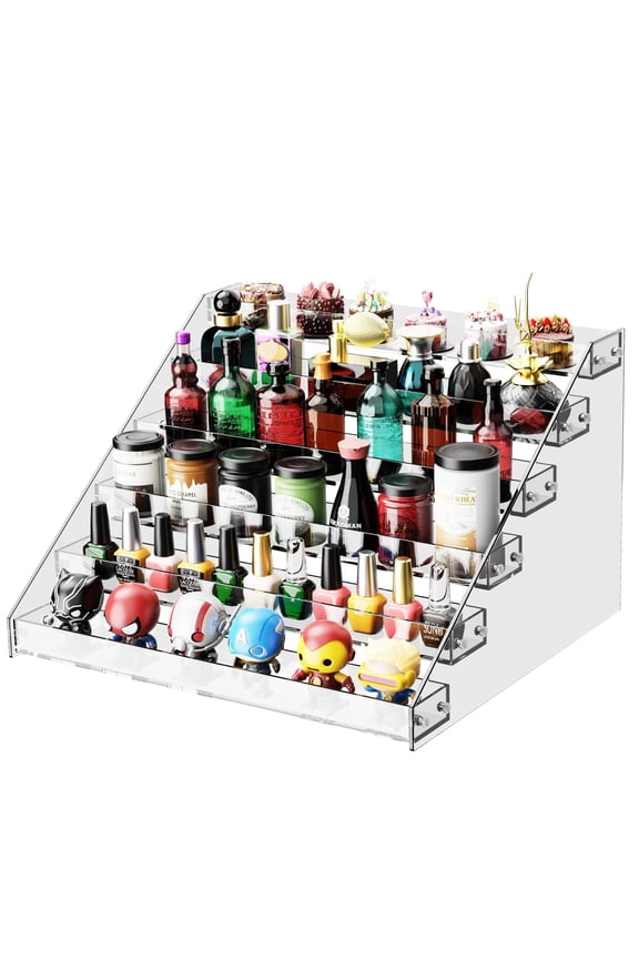 Perfume Stand, Acrylic Perfume Organizer(6 Tier), Cupcake Stand, Sticker Display Stand, Card Stands For Display, Figure Display, Spice Rack