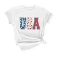 thumbnail image 1 of KALE 4th of July Short Sleeve Shirts for Women American Flag Patriotic 2D Independence Day Print Casual Sports T Shirt Y2K Clothes White L, 1 of 7