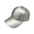 thumbnail image 1 of KALE Baseball Cap Classic Adjustable Unisex Solid Color Silver, 1 of 4