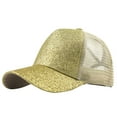 thumbnail image 1 of KALE Baseball Cap Glitter Trucker Night Retro Beige, 1 of 3