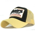 thumbnail image 1 of KALE Baseball Cap Western Embroidery Retro Solid Color yellow, 1 of 2