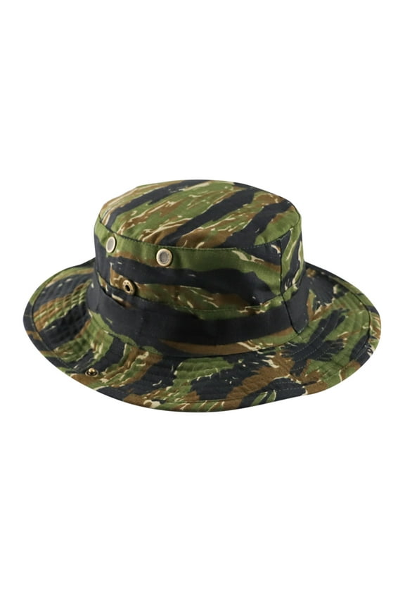 Bucket Hat Camouflage Rope Button Tactical Solid Color Camouflage1