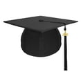 thumbnail image 1 of KALE Graduation Cap 2024 Tassel Adjustable Ceremonial Solid Color Black, 1 of 8