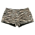 thumbnail image 1 of KALE High Waisted Shorts Women Leopard Print Sequins Waist Tight Hot Girl Womens Short Khaki, 1 of 7