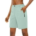 thumbnail image 1 of KALE High Waisted Shorts Women Lightweight Quick Drying Breathable Button Multiple Phone Pockets Womens Short Mint Green, 1 of 7