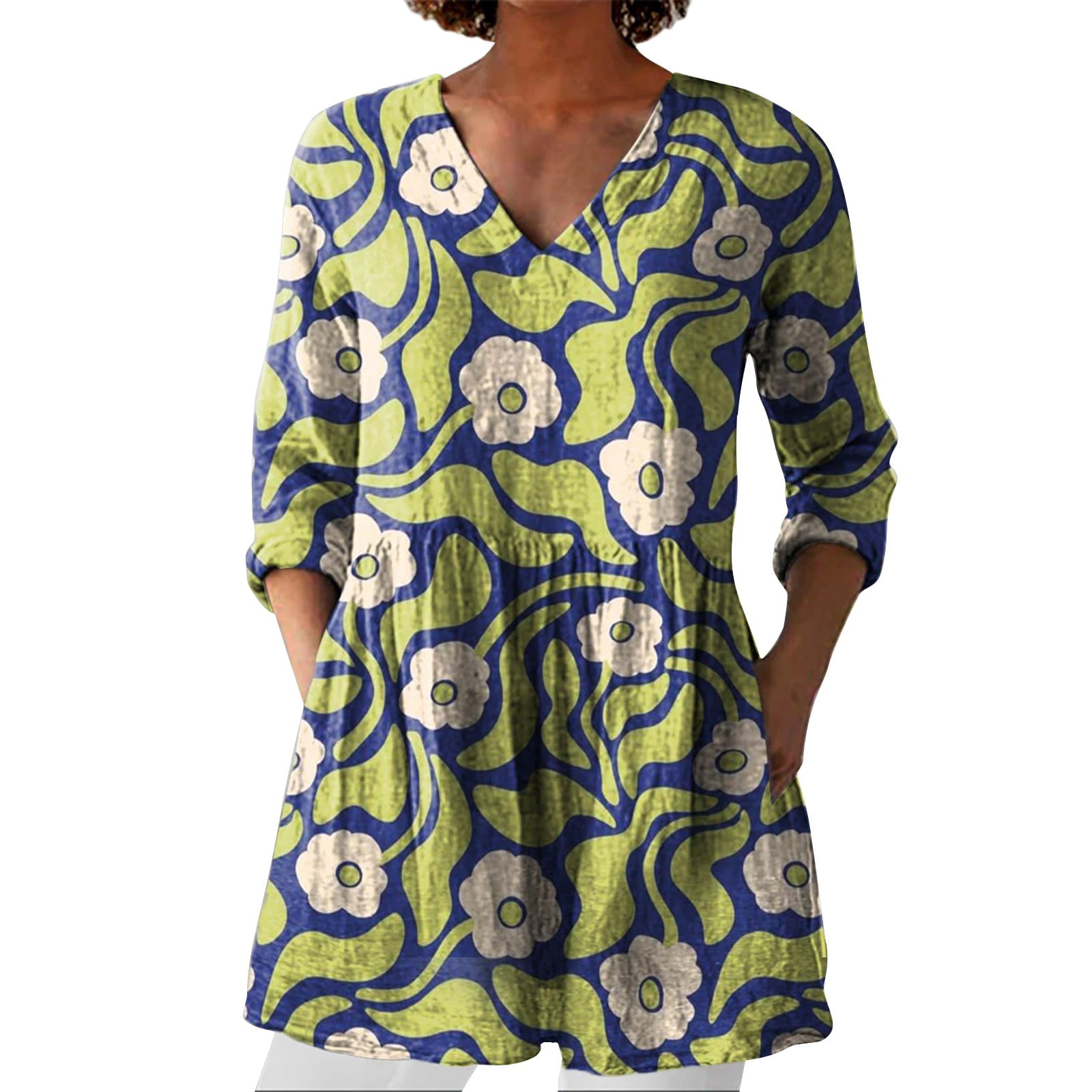 light green western dress Given Kale Tiered Denim Dress – Golden Gait Mercantile main image 0