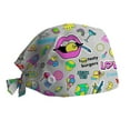 thumbnail image 1 of KALE Scrub Cap Adjustable Medical Cultural Head Wrap Light Gray, 1 of 2