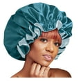 thumbnail image 1 of KALE Scrub Cap Reversible Satin Cultural Sleep Solid Color Blue, 1 of 4
