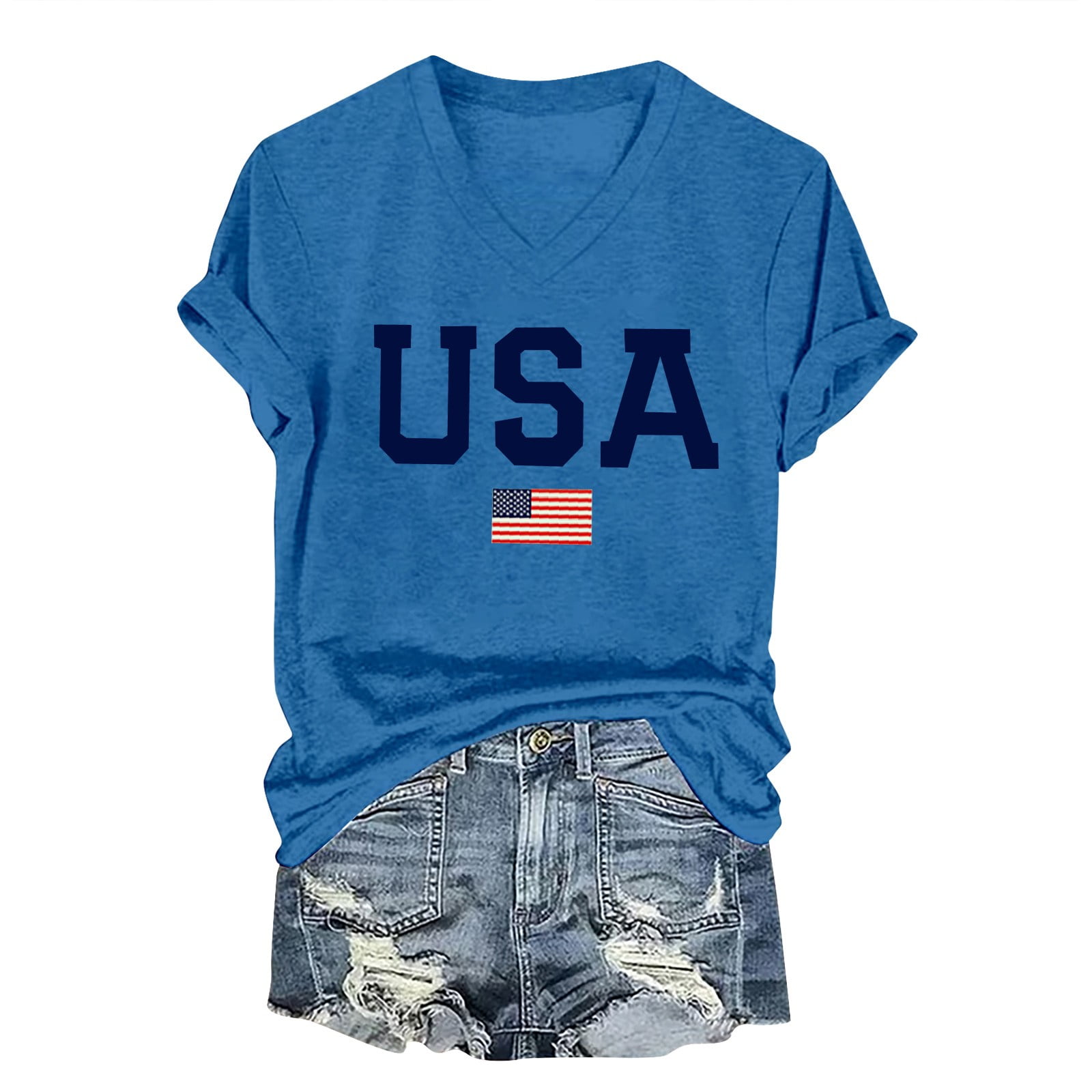 KALE Short Sleeve Shirts for Women Women