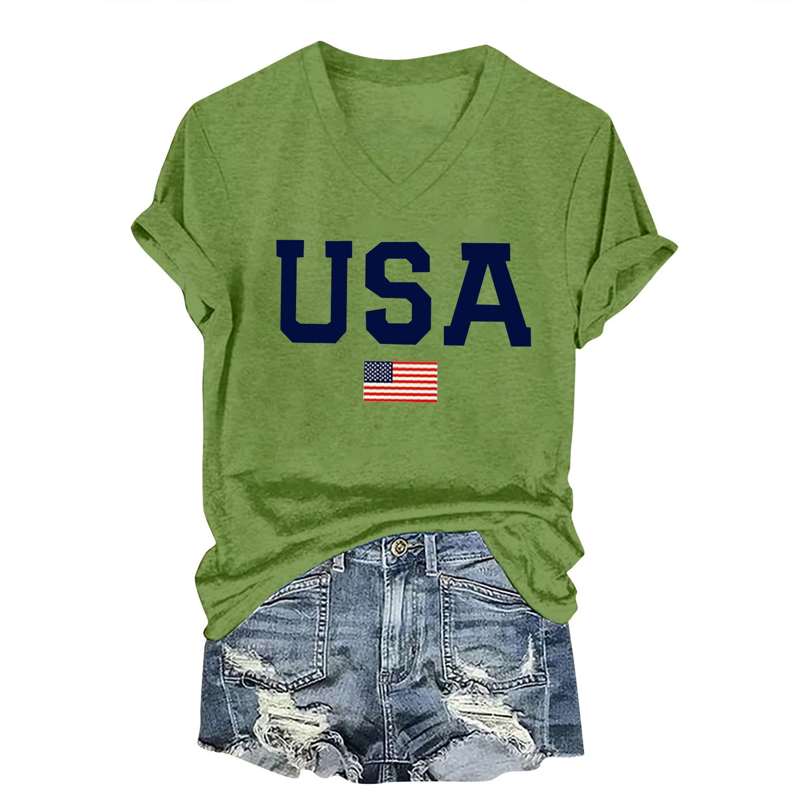 KALE Short Sleeve Shirts for Women Women