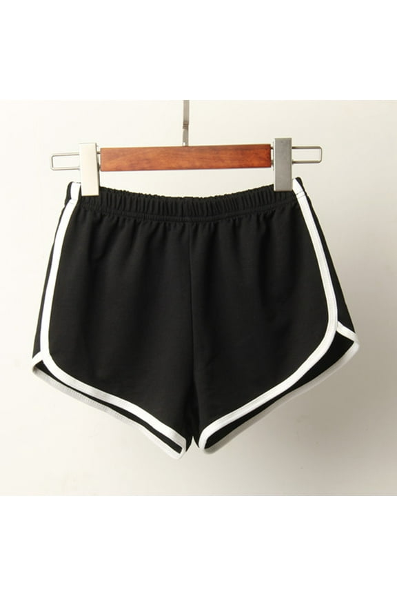 Shorts for Women Sport Gym Workout Shorts Summer Athletic Yoga Shorts Breathable Casual Pants Black 1 Pc