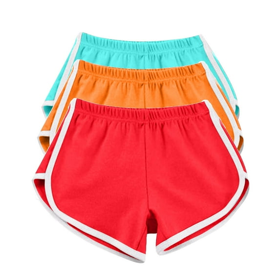 KALE Shorts for Women Sport Gym Workout Shorts Summer Athletic Yoga Shorts Breathable Casual Pants Pink 3 Pc