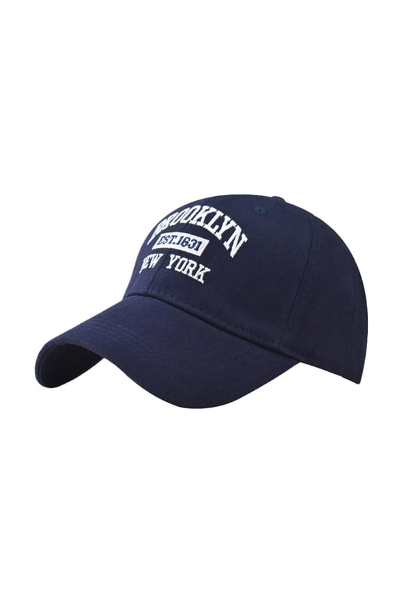 Visors Brooklyn Embroidery Street Urban Solid Color Navy