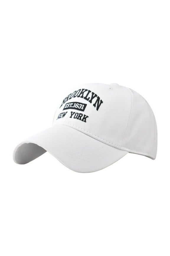 Visors Brooklyn Embroidery Street Urban Solid Color White