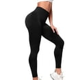 thumbnail image 1 of KALE Yoga Pants for Women Thick High Waist With Pockets Workout Running Leggings High Waisted Trousers Black, 1 of 2