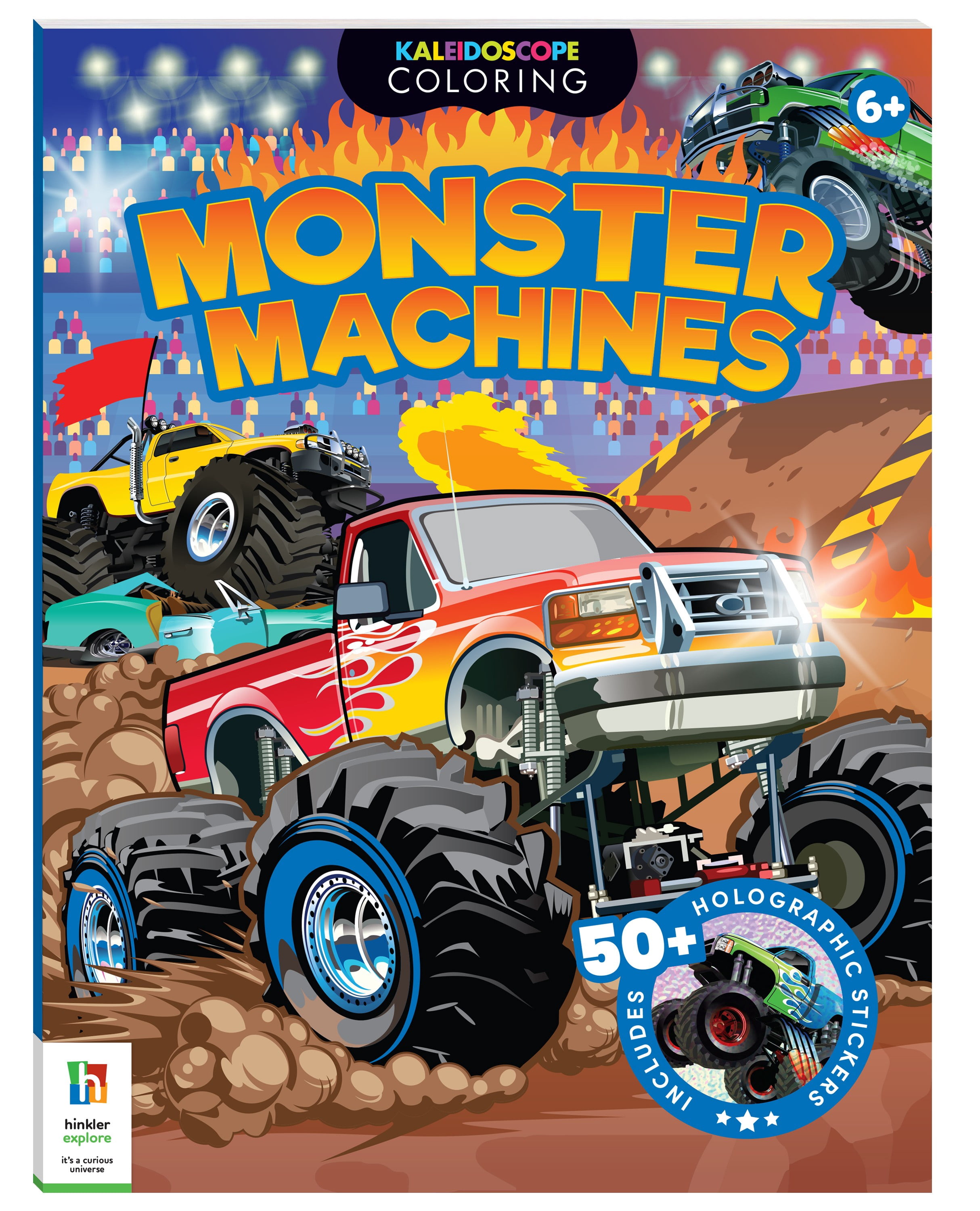 Hinkler Kaleidoscope Monster Machines Activity Book for Kids Ages 6 and up