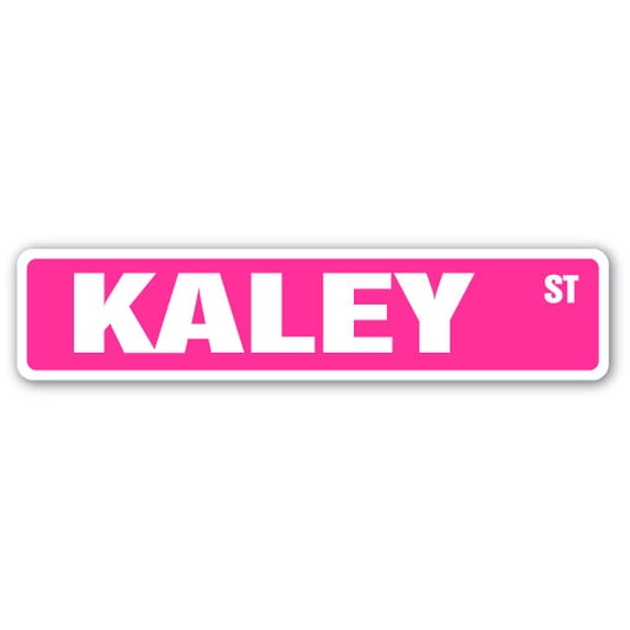 KALEY Street Sign Childrens Name Room Sign | Indoor/Outdoor | 36" Wide
