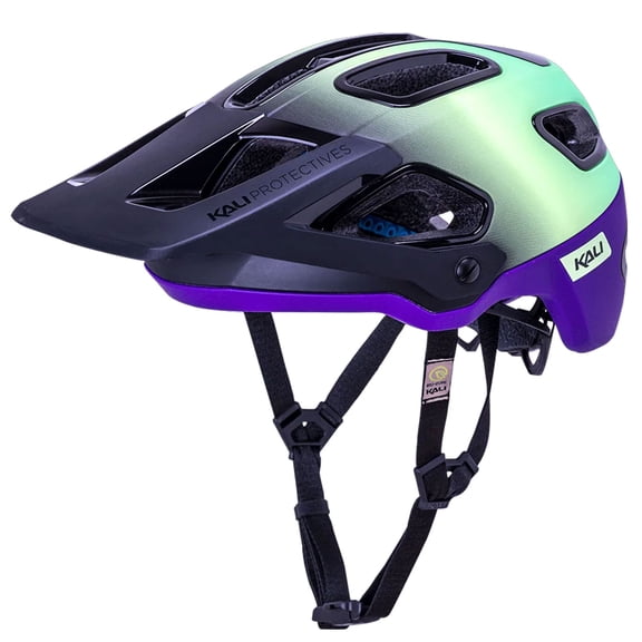 KALI PROTECTIVES Unisex Cascade LTD Astro Matte Lime/Purple Helmet, Size: L/XL (0222224217)