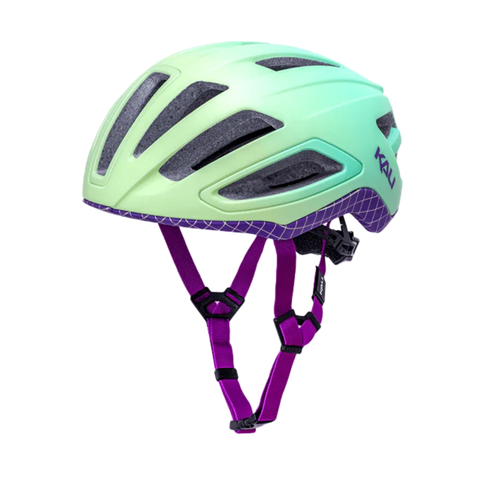 KALI PROTECTIVES Uno LTD Astro Matte Lime/Purple Bike Helmet, L/XL, 58-61cm (0240924117)