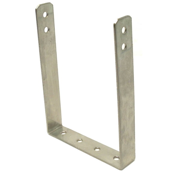 KALIBUR - 8-3/16" WIDE X 8-1/4" DEEP STAINLESS STEEL 2 HOLE EXTRA TALL BRACKET FOR MOUNTING CB RADIOS IN ROOF OR ON FLOOR