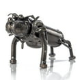 thumbnail image 1 of KALIFANO Bull Dog Inspired Recycled Metal Sculpture, 1 of 4
